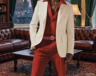 Men's Coat Pant Shirt Set | Satin Suiting Outfit | Casual Party Formal Wear | Cotton Coat & Silk Pant Shirt | Colors We Have | Gift For Him.