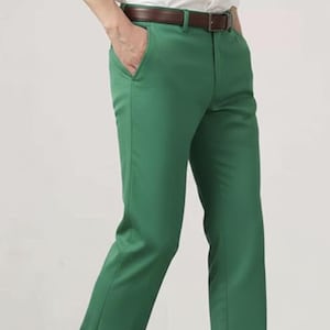 Emerald Green Dress Pants for Men - Etsy