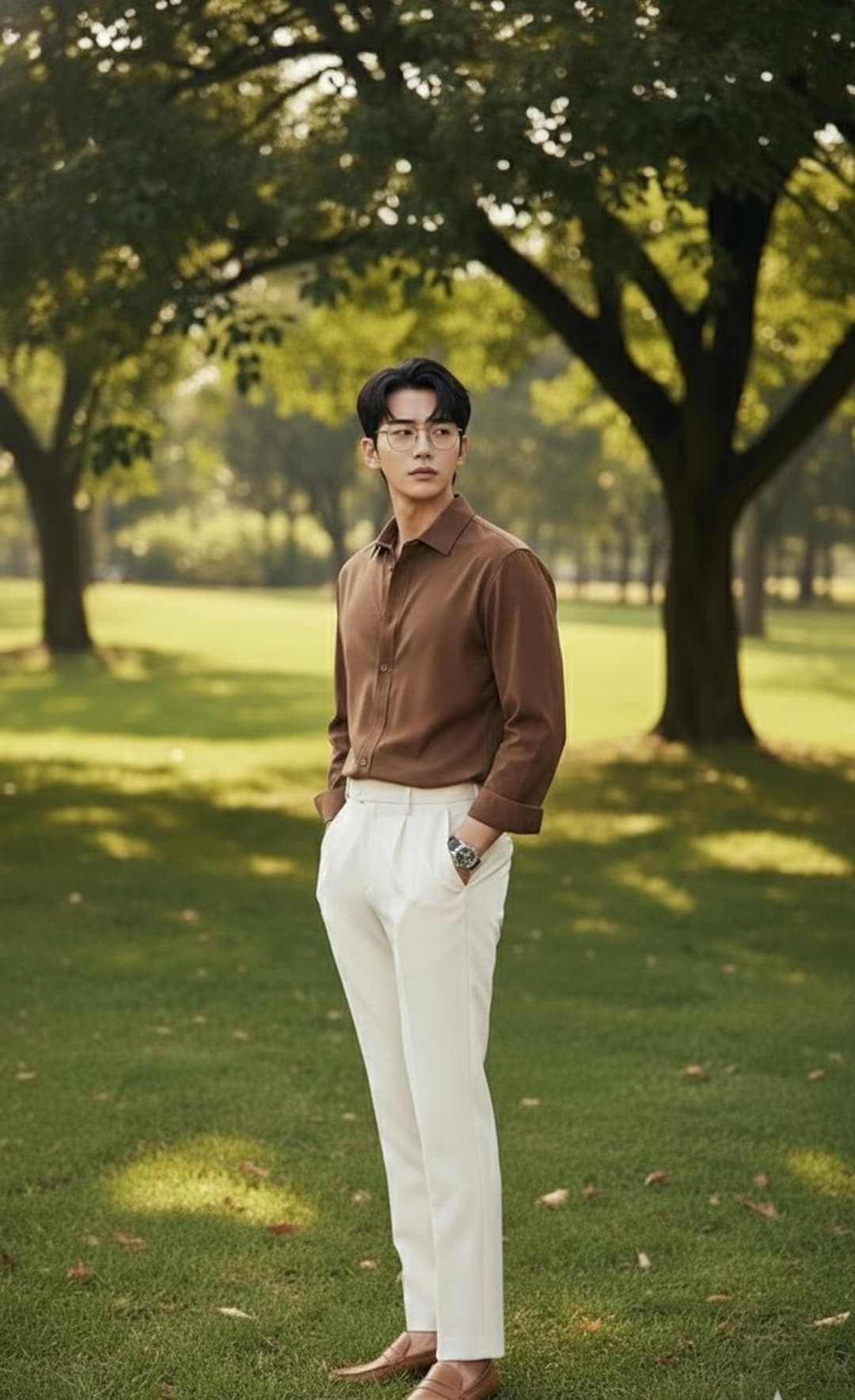 brown dress pants white shirt How to Wear Brown Pants