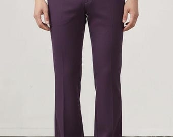 Purple Formal Pants | Slim Fit Tailored Trousers | Office Wear Dress Pants | Wedding Business Casual Stylish Men Pant | Perfect Gift For Him