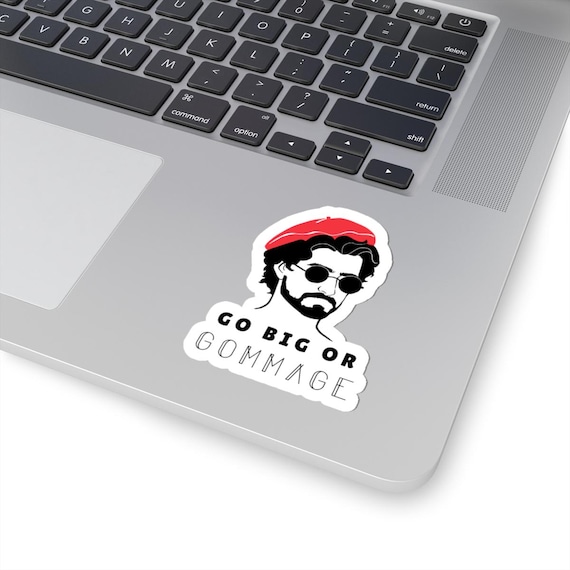 Go big or Gommage Clair Obscur Expedition 33 Gustave Baguette Funny Kiss-Cut Stickers Decal for Laptops Water Bottles