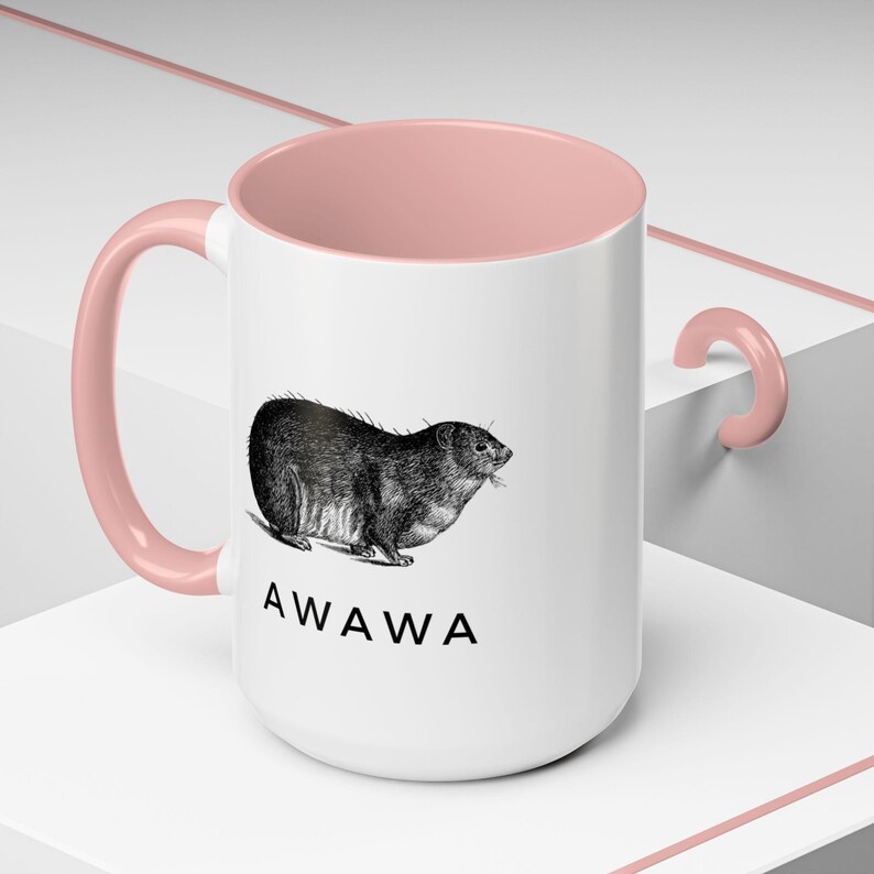 Awawa Rock Hyrax かわいいアクセントのコーヒーマグ、動物愛好家へのギフト 画像 8