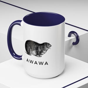 Awawa Rock Hyrax かわいいアクセントのコーヒーマグ、動物愛好家へのギフト 画像 7