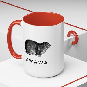 Awawa Rock Hyrax かわいいアクセントのコーヒーマグ、動物愛好家へのギフト 画像 9