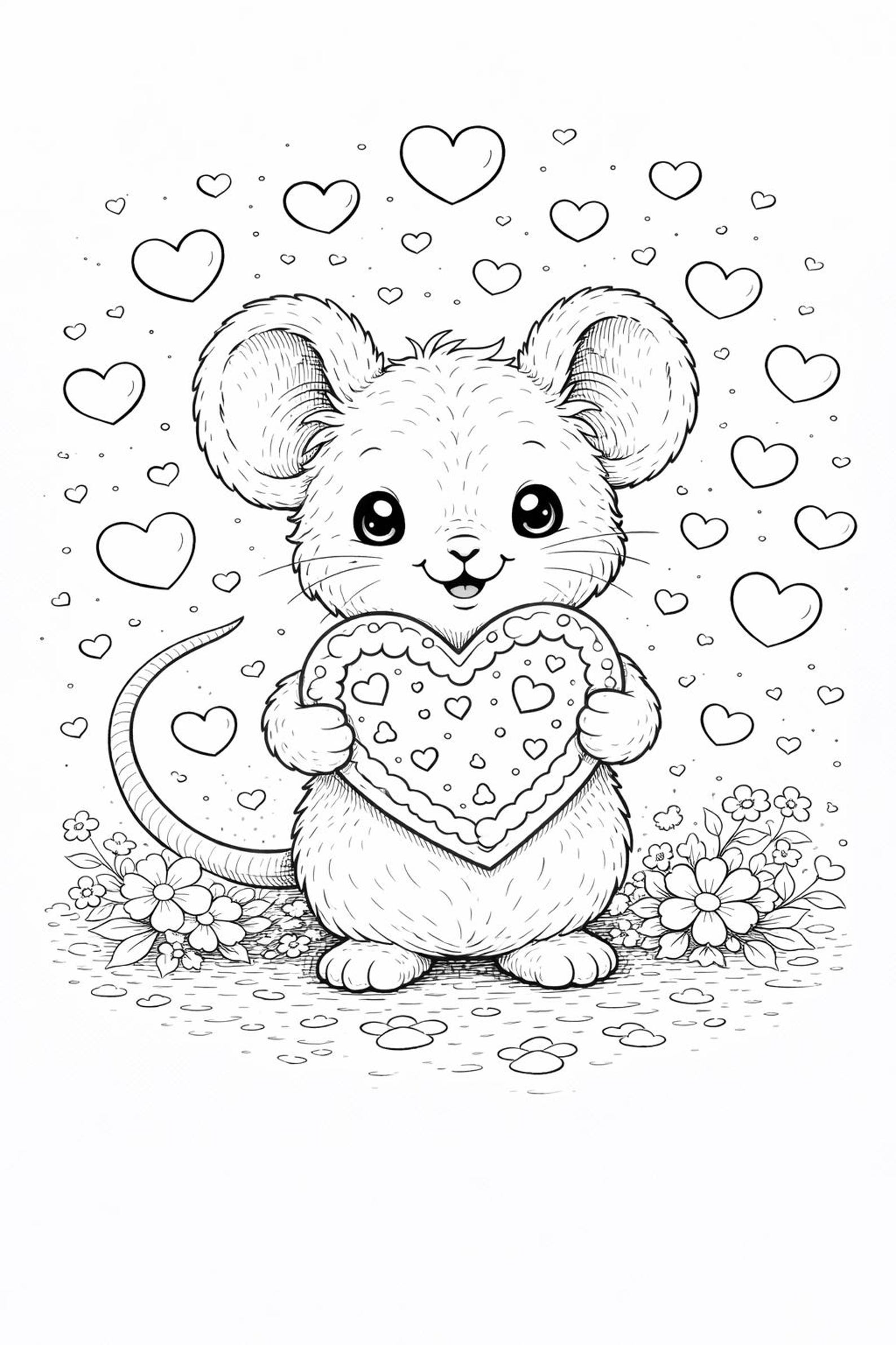 Cute & Kid-friendly Valentine Coloring Pages - Etsy