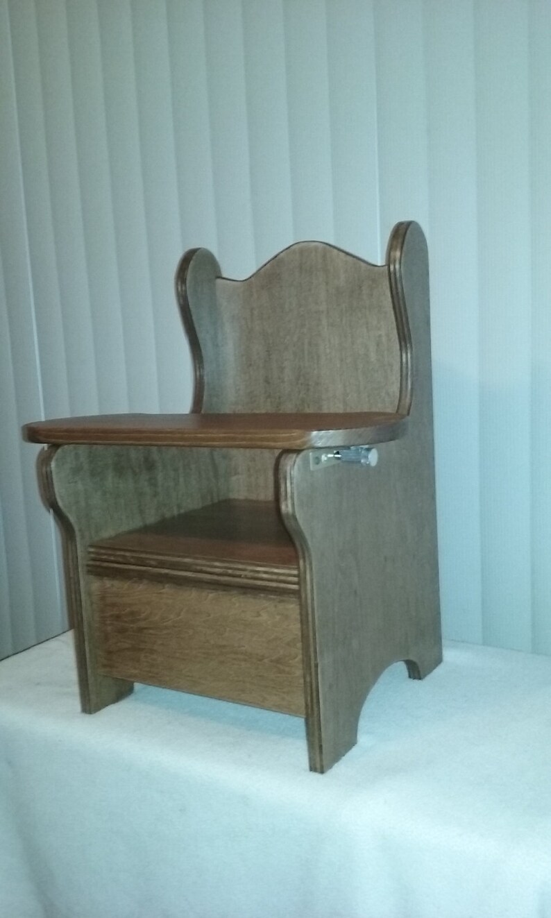 Wooden Potty Chair With Tray Etsy