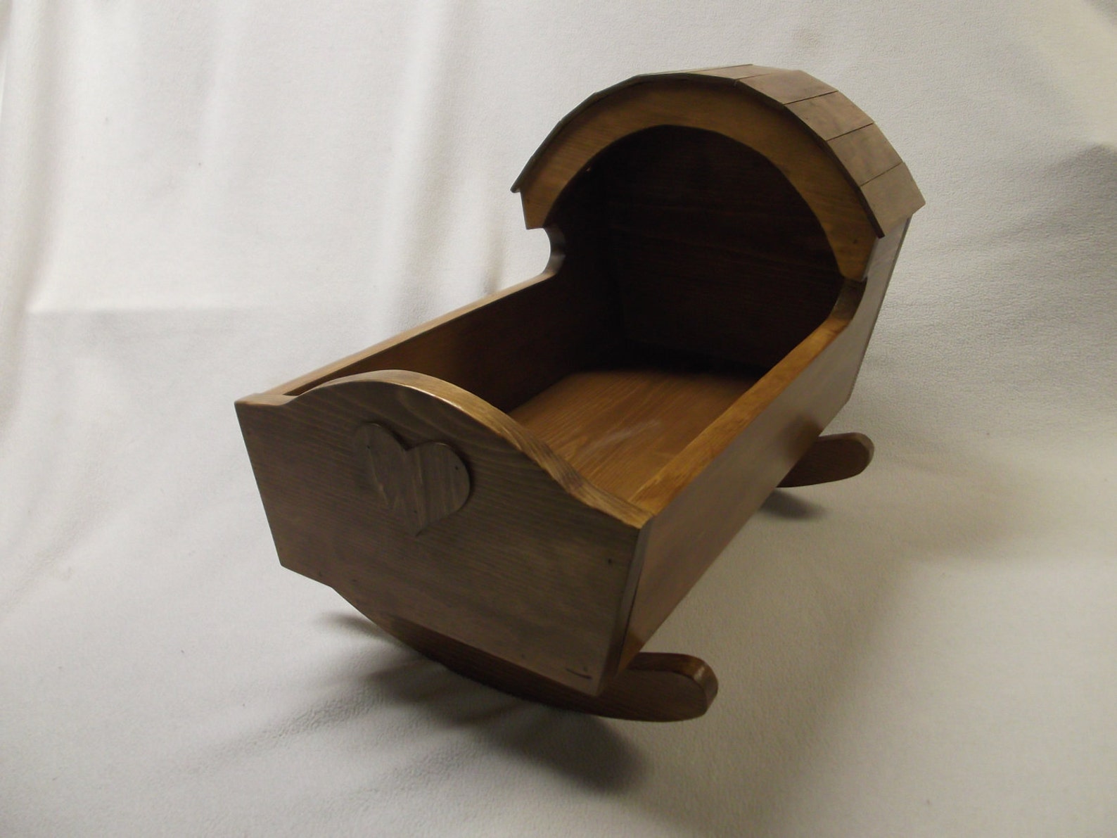 Amish Style Wooden Doll Cradle Etsy