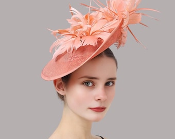 Polka Dot Royal Ascot Hat for Ladies, Kentucky Derby Hat  display picture 2