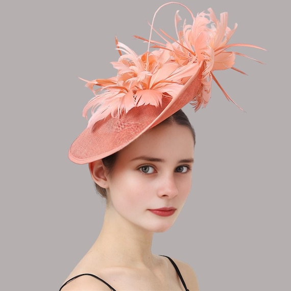 Tocado De Pastillero Para Mujer, Boda, Jaula De Pájaros, Velo, Clip, Fucsia, Talla única