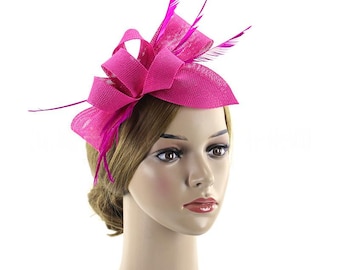 Tocado de plumas Sinary para bodas, carreras, Ascot, fiestas, sombrero Derby