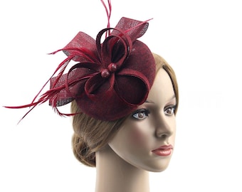 Tocado de plumas de sinamay: Sombrero para el Derby de Kentucky