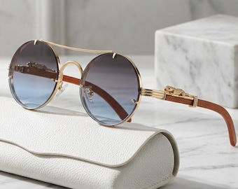 Retro round sunglasses: vintage style lenses