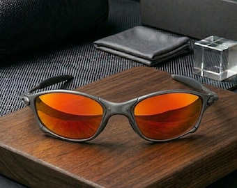 Oakley X-Metal Juliet Orange Rote Linse Sonnenbrille / Polarisierte Unisex Sonnenbrille / UV400