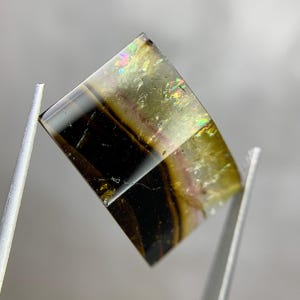 Natural Bi-Color Watermelon Tourmaline Gemstone Cabochon Cut Fancy Stone for Jewelry Making 15.65 Carat