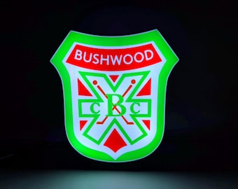 Bushwood Golf Club LED Lighted Sign from Caddyshack. 3D Printed and handmade, home office/mancave/she-shed ready.