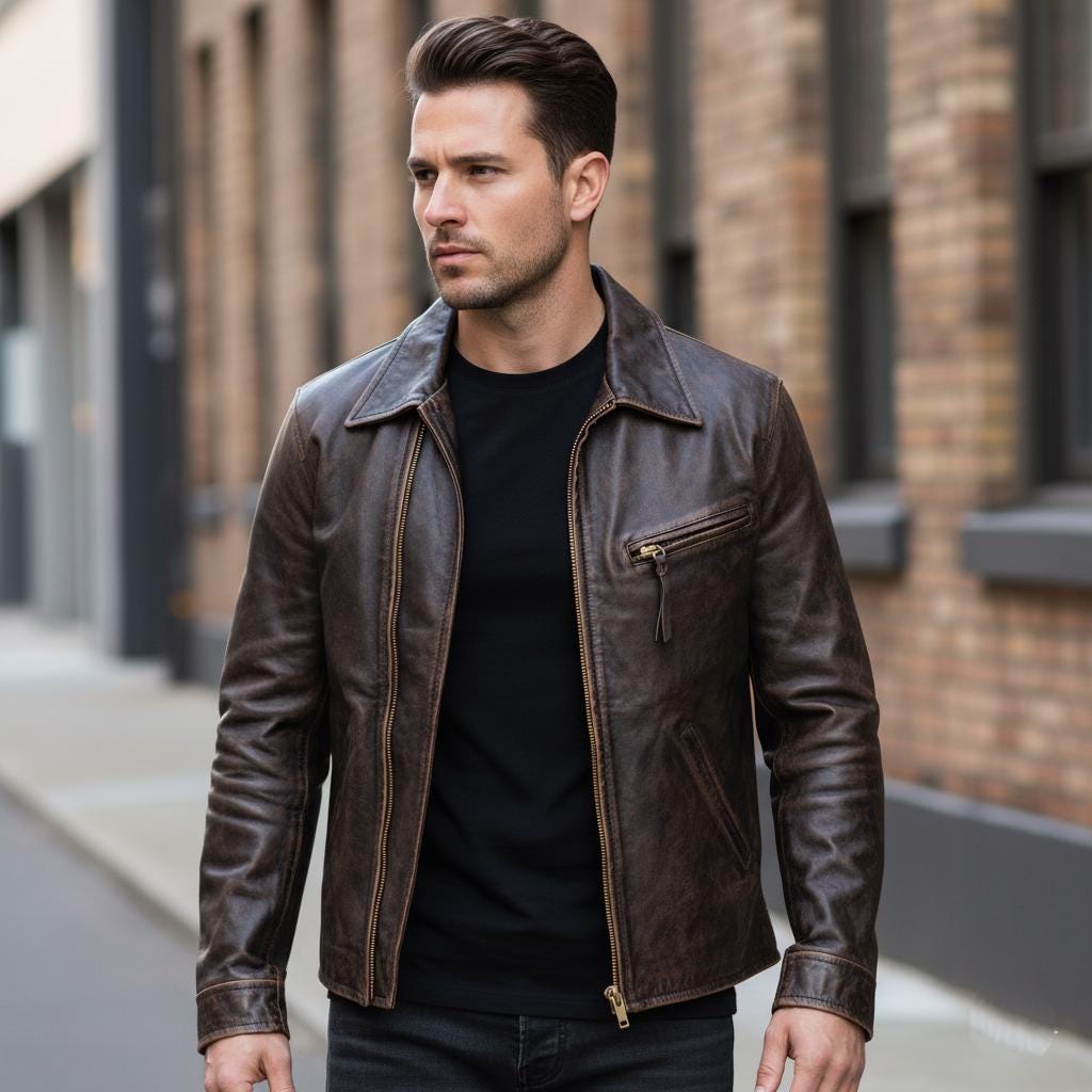 ジャケット・アウター SHARE SPIRIT goat leather jacket blouson Goat Leather Jacket - Etsy