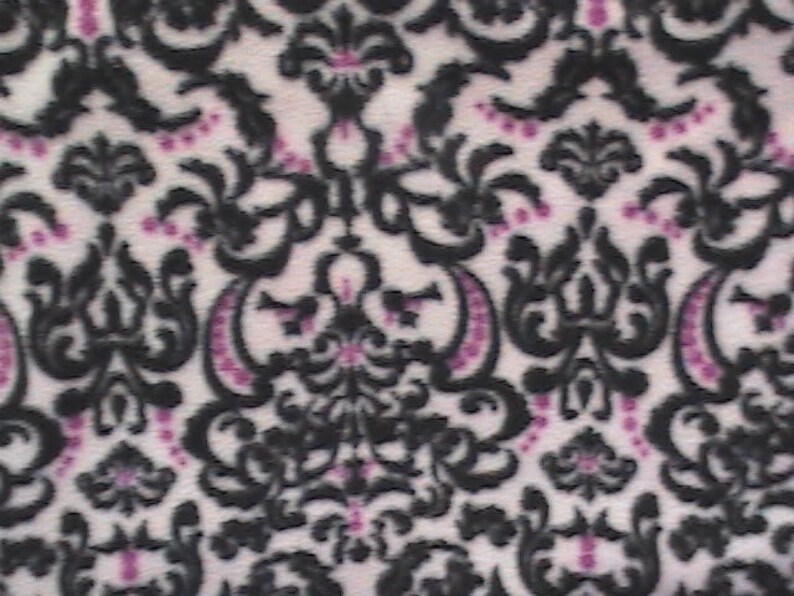 Damask Fleece Fabric by the Yard CLEARANCE  Etsy