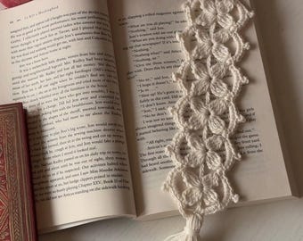 Kanten bladwijzer haakpatroon pdf en videotutorial | Vintage gehaakte bladwijzer | Makkelijk handgemaakt cadeau voor boekenliefhebbers