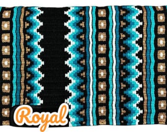 Tarquoise Bästsäljande Sadelfilt i Ull Sadelpad Ranchpad Yuccapad Tävlingspad Ridpad Ull Nya Zeeland Ullpad 34X42