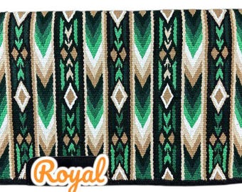 Green Best Selling Woolen Saddle Blanket Saddle Pad Ranch Pad Yucca Pad Show Pad Horse Riding Pad Wool Newzealand Wool Pad 34X42