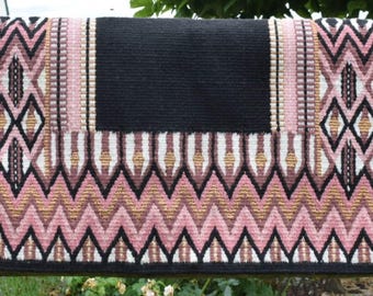 Pink Best Selling Woolen Saddle Blanket Saddle Pad Ranch Pad Yucca Pad Show Pad Horse Riding Pad Wool Newzealand Wool Pad 34X42