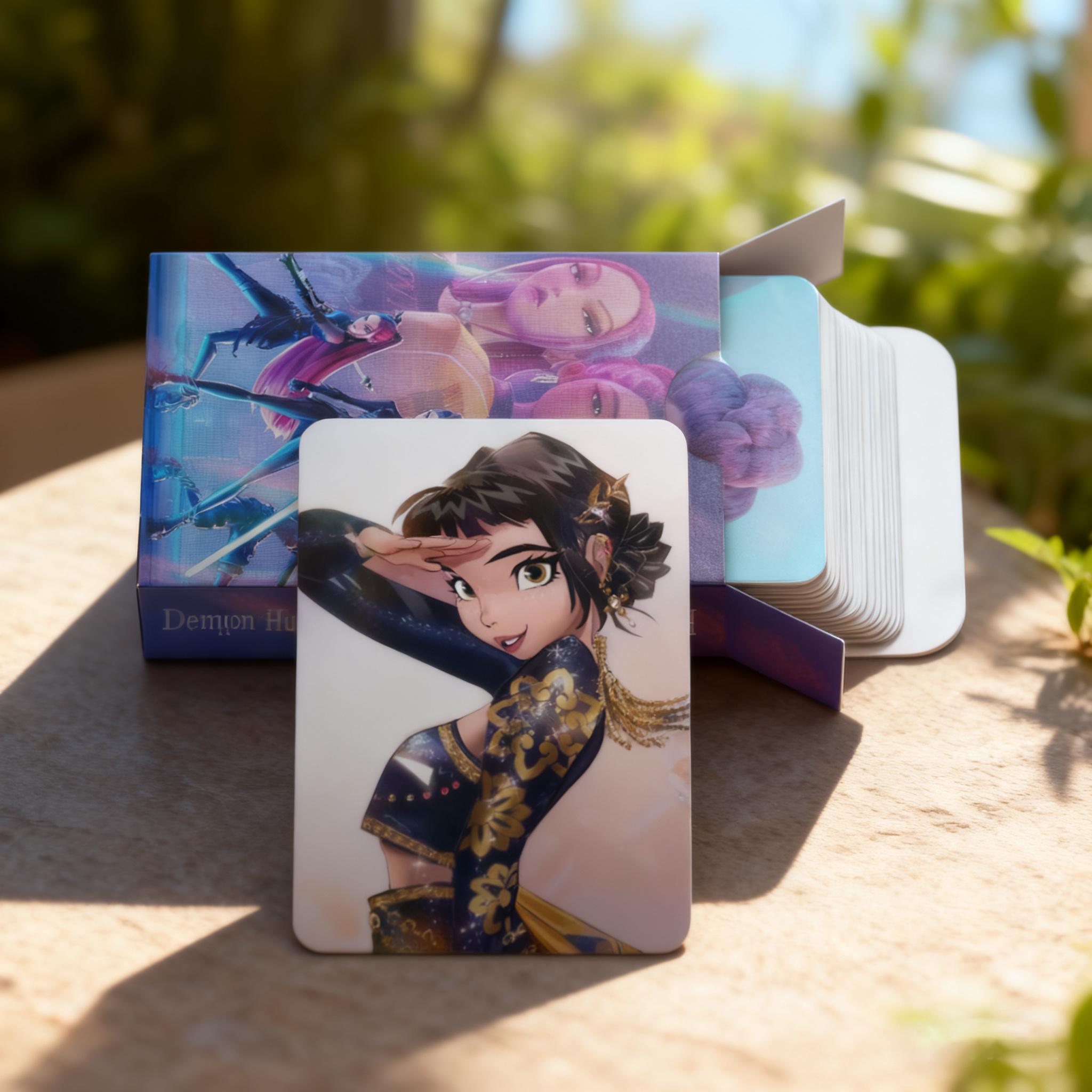 30 Cartes Photocards Demon Hunter - Collection, échange, Cadeau - Papier Cartonné Qualité - Boîte De Rangement Incluse