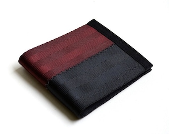 Men's wallet in black and oxblood