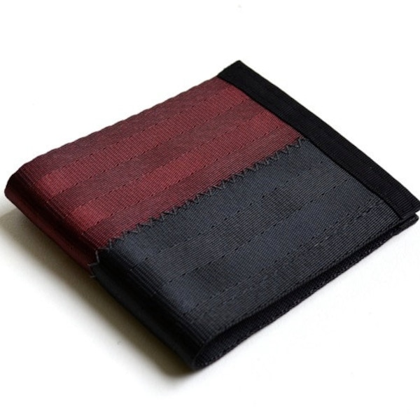 Men's wallet in black and oxblood