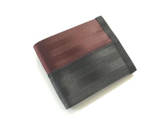 Men's wallet in black and oxblood
