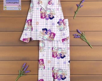 Demon Hunter Pajamas, Huntrix Girl Group Pajamas, Kids Pajamas, Halloween Costumes, Gifts for Her, Soft, Comfortable Pajamas