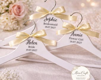 Personalised Bridal Party Wedding Hanger