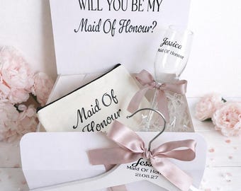 Personalized Maid of Honour Proposal Gift Box | Wedding Keepsake Set