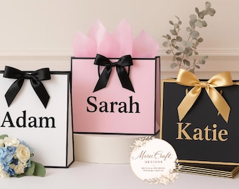 Benutzerdefinierte Name Geschenktasche | Personalisierte Partybevorzugung Verpackung