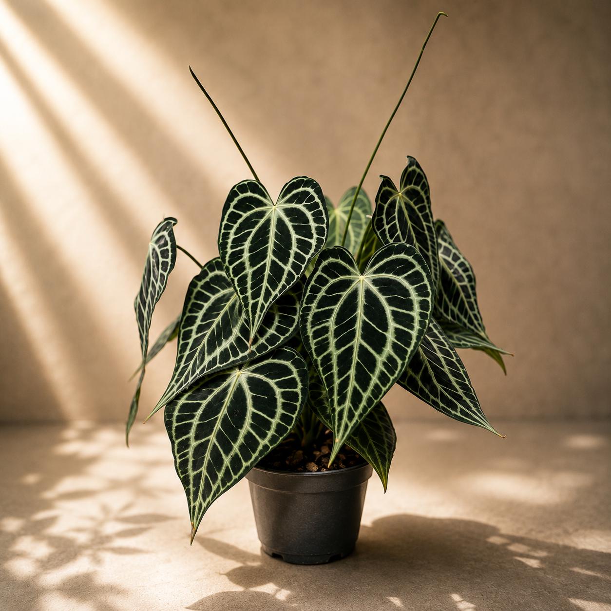 夏子A. 'King Clarinervium' x self Anthurium king clarinervium x