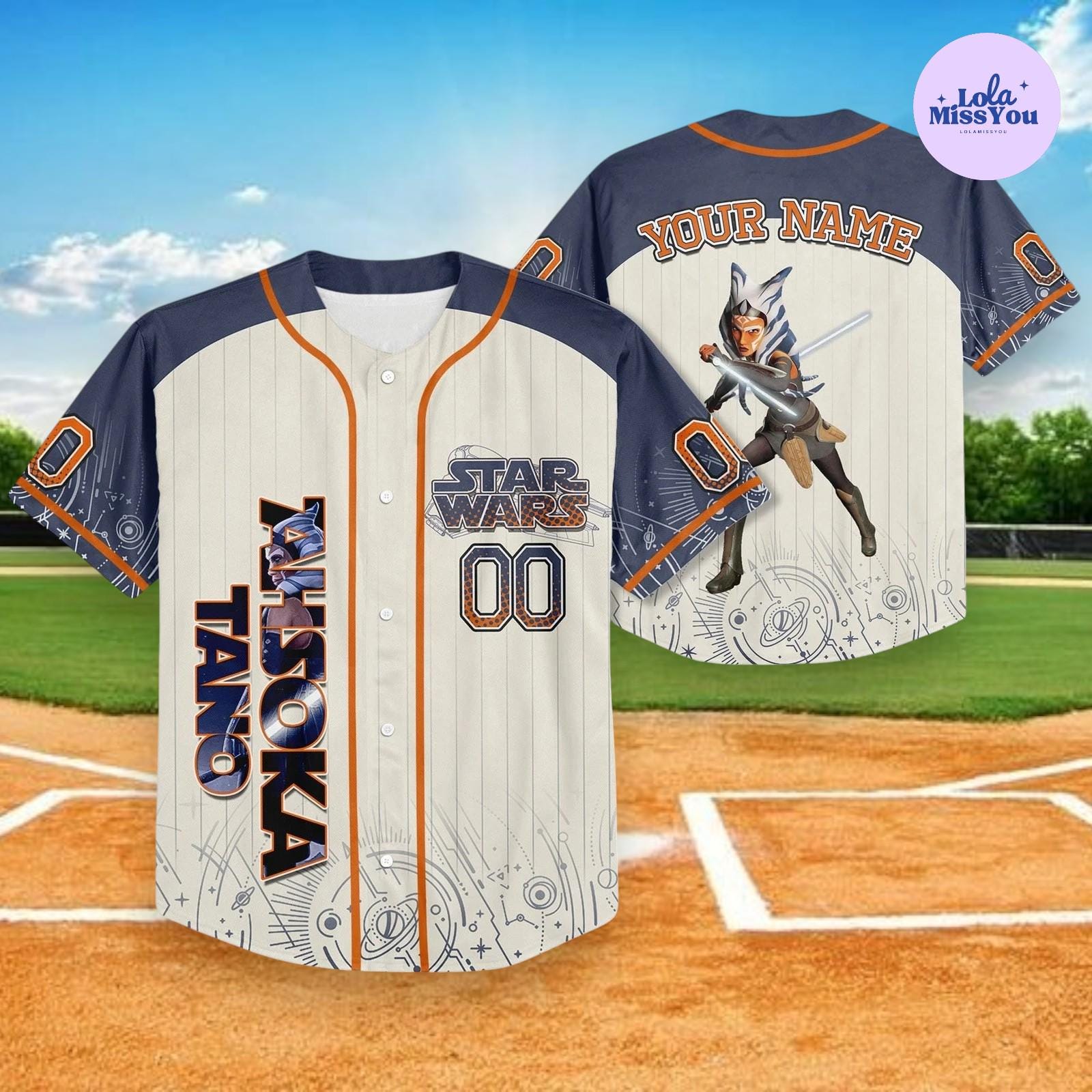 Discover Custom Star Wars Character Baseball Jersey, Personalized Star Wars Shirt, Mandalorian Gift, Jedi Fan Outfit