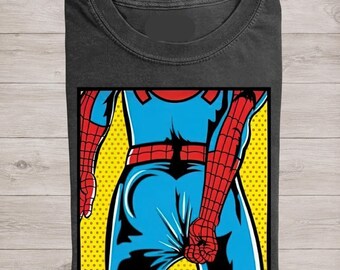 Camiseta Disney Spider-Man Comfort Colors, camiseta gráfica de Marvel Avengers, camiseta vintage de cómic de Spiderman