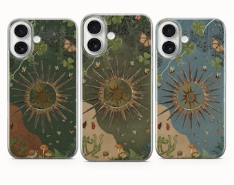 Funda retro de los 80 con diseño de sol, estilo vintage - iPhone 17 Pro Max 16 15 14 13 12 11, Samsung Galaxy S25 Fe A16 S23 A17 A56, Pixel 10 9