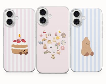 Cute Jellycat Phone Case, Kawaii Cover - iPhone 17 Pro Max 16 15 14 13 12 11, Samsung Galaxy S26 S25 Fe A16 S23 A17 A56, Pixel 10 9