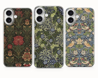William Morris Phone Case for iPhone, Samsung Galaxy & Google Pixel – Floral and Art Aesthetic – Vintage Design