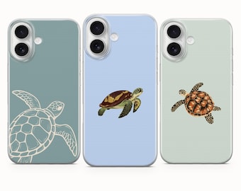 Sea Turtle Phone Case for iPhone, Samsung Galaxy & Google Pixel – Aquatic Animal and Marine Aesthetic – Ocean Design