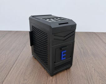 Salvadanaio personalizzato per computer / Organizer da scrivania per gamer, porta monete