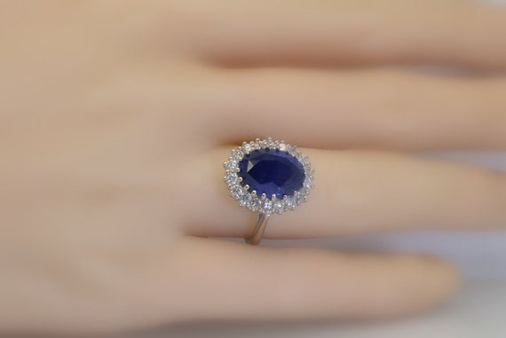 Handmade Princess Diana Engagement Ring Kate Middleton Ring Etsy