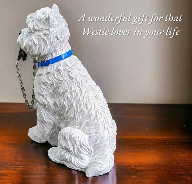 Large Handcrafted Westie Dog Memorial Statue: Personalized Pet Loss ...