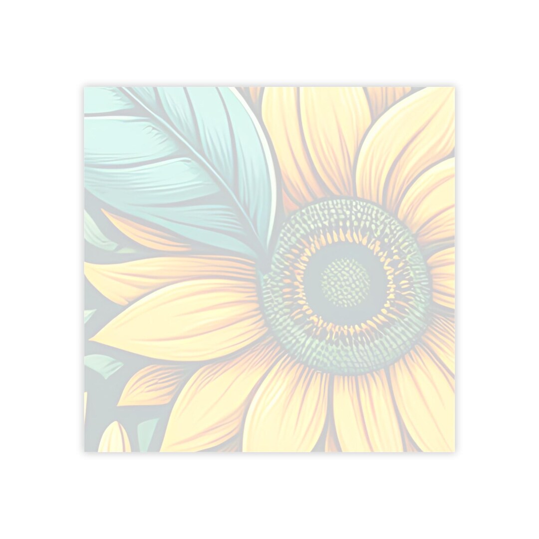 Sunflower Grove Botanical Sticky Notes – Vibrant Sunflower Design - Etsy