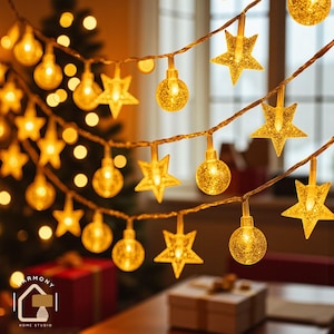 Guirlande lumineuse extérieure suspendue, Guirlandes lumineuses LED suspendues, Décoration d&#39;extérieur Led, Décoration de fée, Décoration de jardin