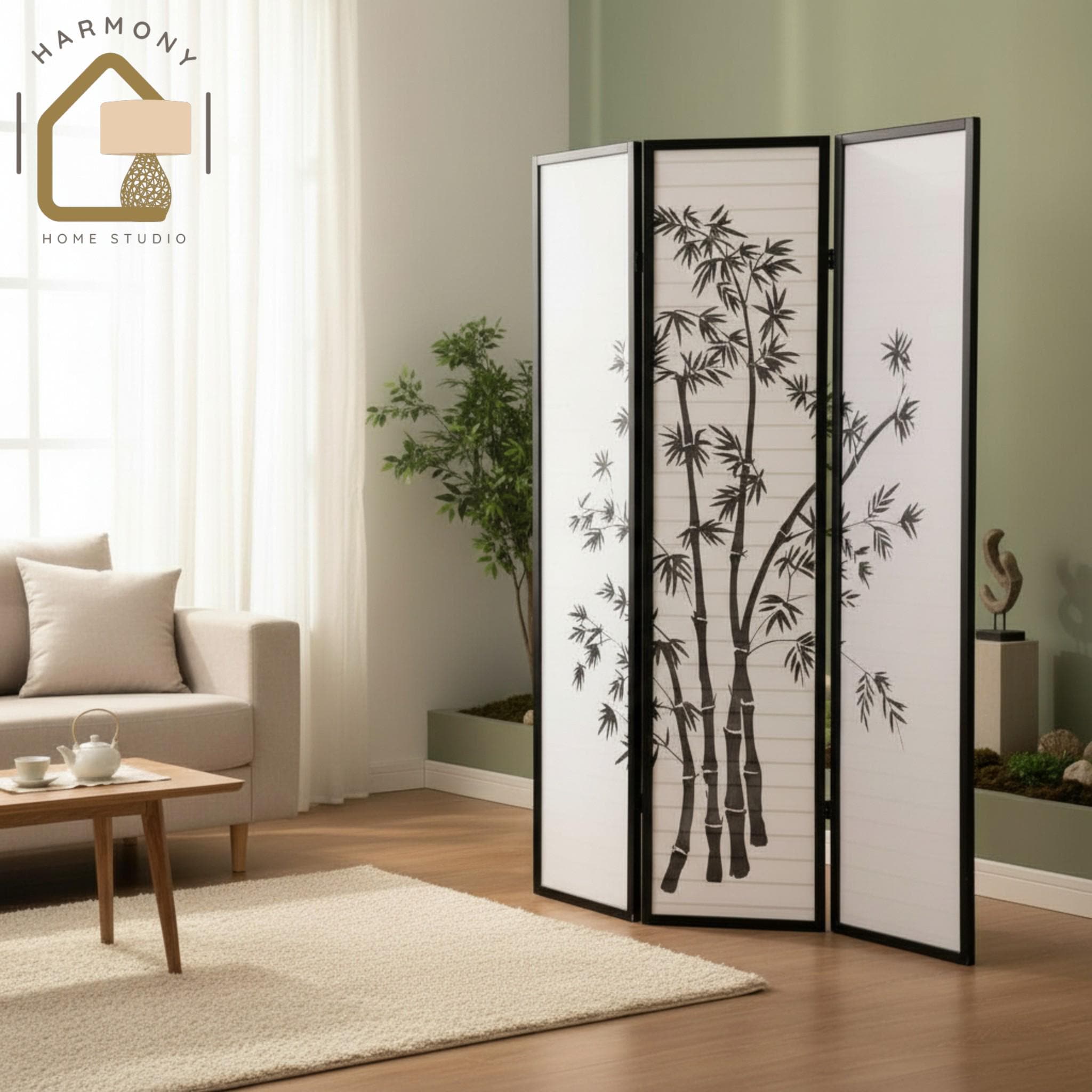 Japanese 3 Panel Screen - Etsy