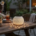 Solar Lantern Outdoor Waterproof Iron Solar Powered Lantern Warm White LED Garden Patio Lantern Decor Table Light