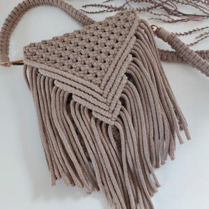 Sac Boho Macrame avec franges | Makramee Sac Boho | Handgemachte Sommertasche