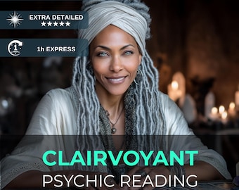 No Cards Clairvoyant Psychic Reading: Intuitive Guidance (Same Hour)