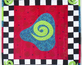 Contemporary Art Quilt - Wild Play IV